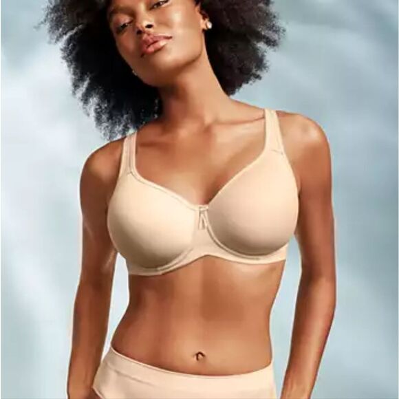 🐢 Wacoal Basic Beauty Underwire T-Shirt Bra 853192 42DD Sand Nude 5 - Picture 5 of 10